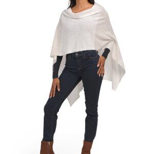 NEW ALASHAN Cashmere Banded Topper Latte 663mn